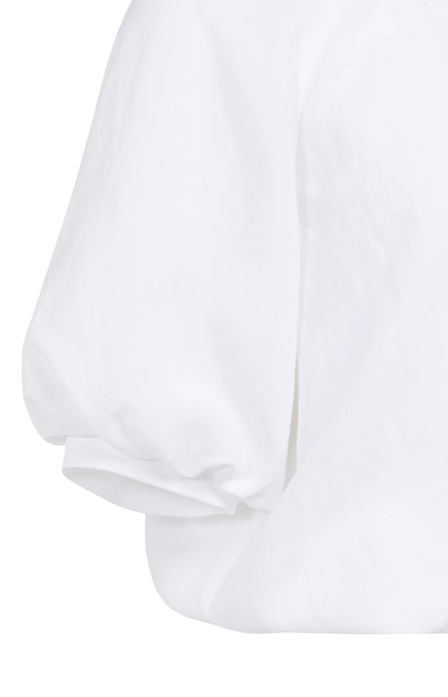Woven T-shirt with balloon sleeves and zip - Image 11