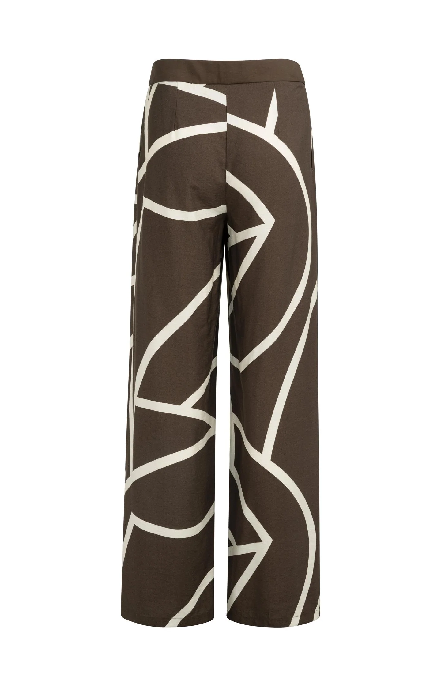 Woven trousers with wide legs and print - Image 11
