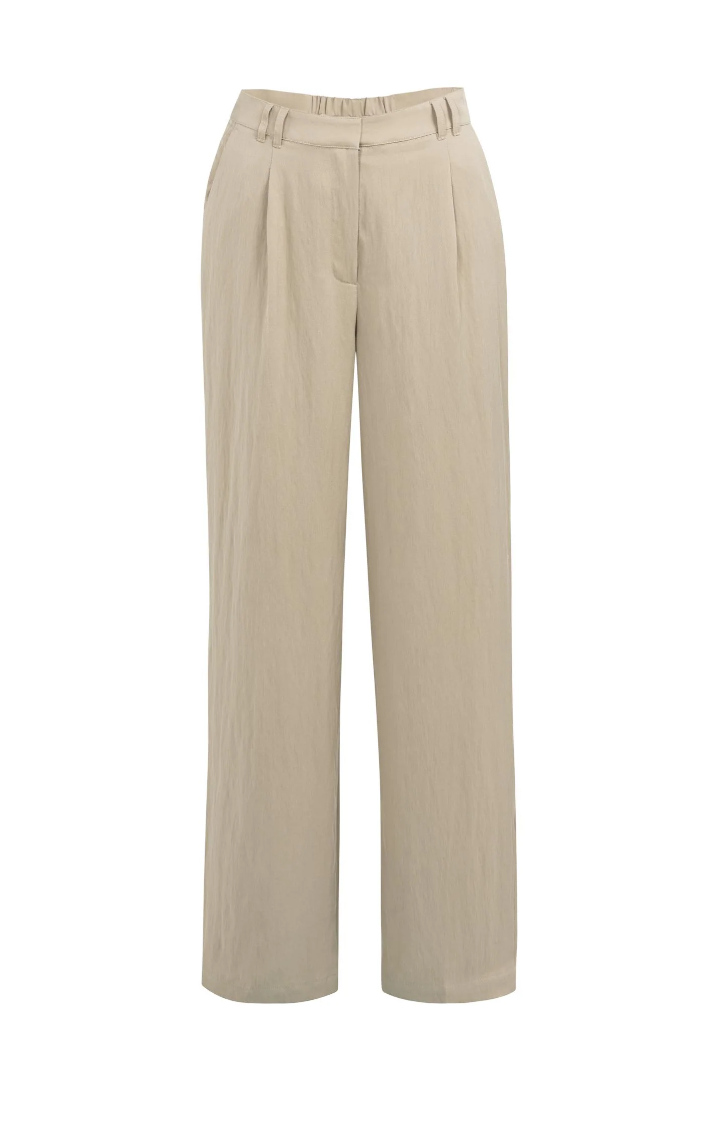 Woven wide leg trousers with pleats (L30)