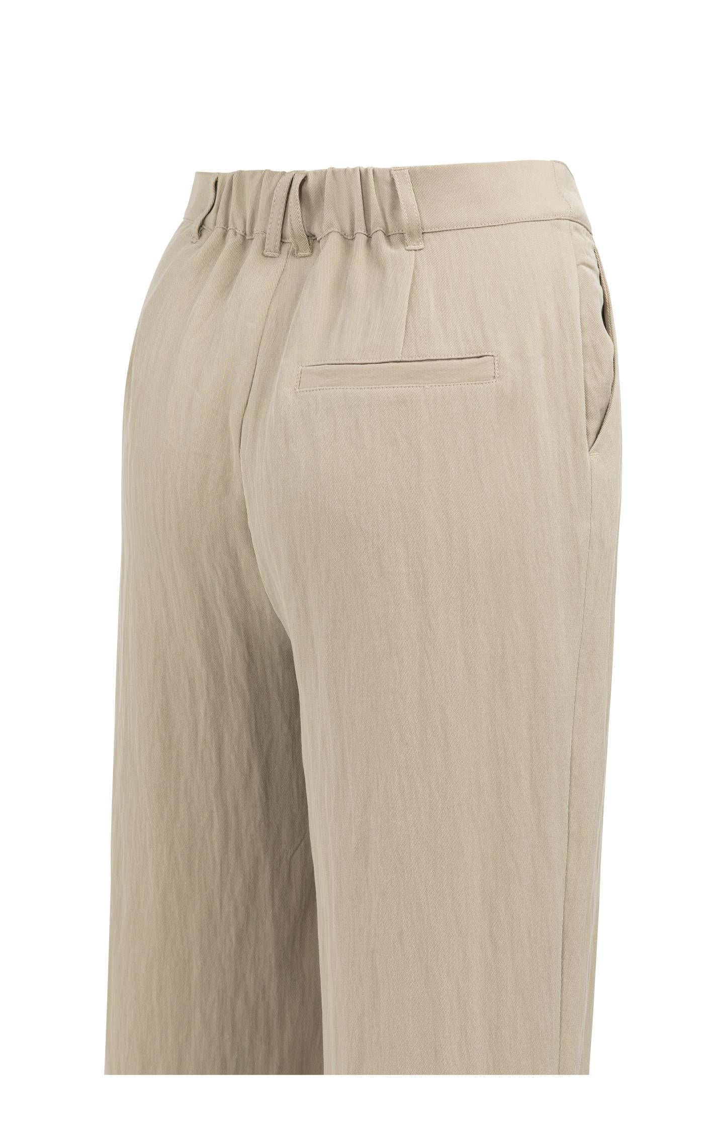 Woven wide leg trousers with pleats (L30) - Image 3