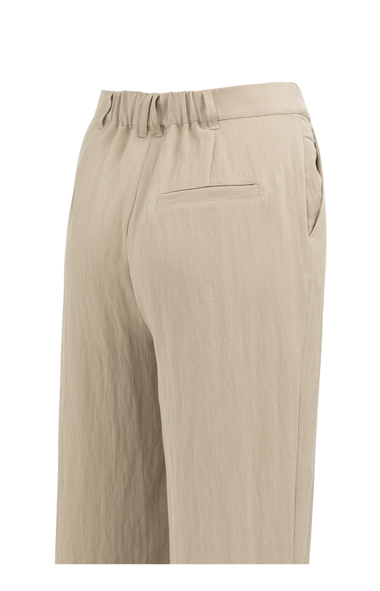 Woven wide leg trousers with pleats (L32) - Image 11