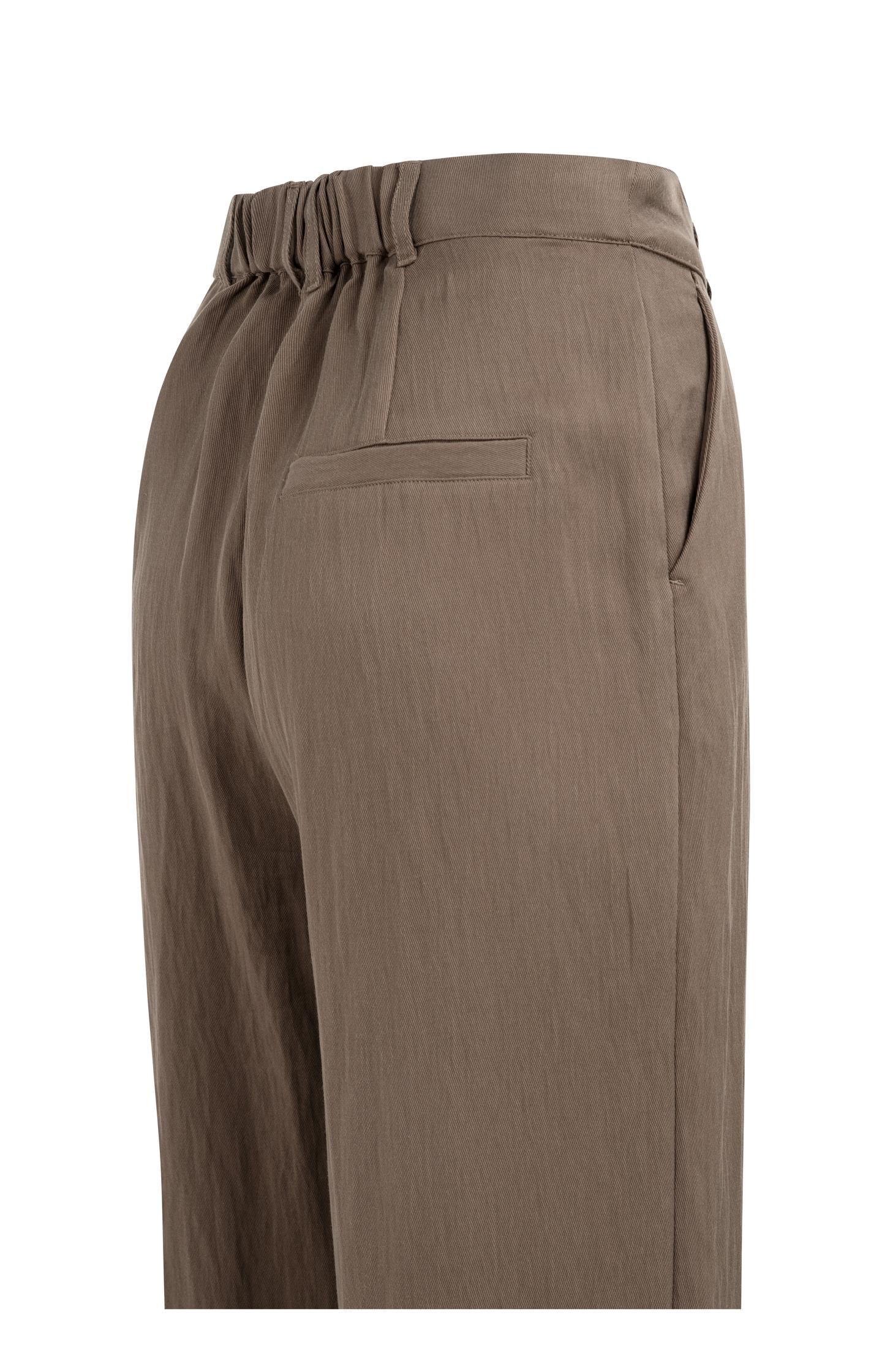 Woven wide leg trousers with pleats (L32) - Image 3